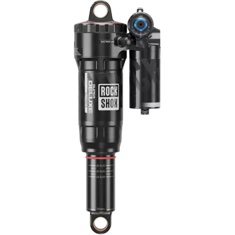 Амортизатор ROCKSHOX Super Deluxe Ultimate RC2T - 210X55 Linear Air, 0Neg/2Pos Tokens, LinearReb/LComp, 320lb Lockout, Standard Bearing(8x20,8x30)C1 Santa Cruz Hightower2023