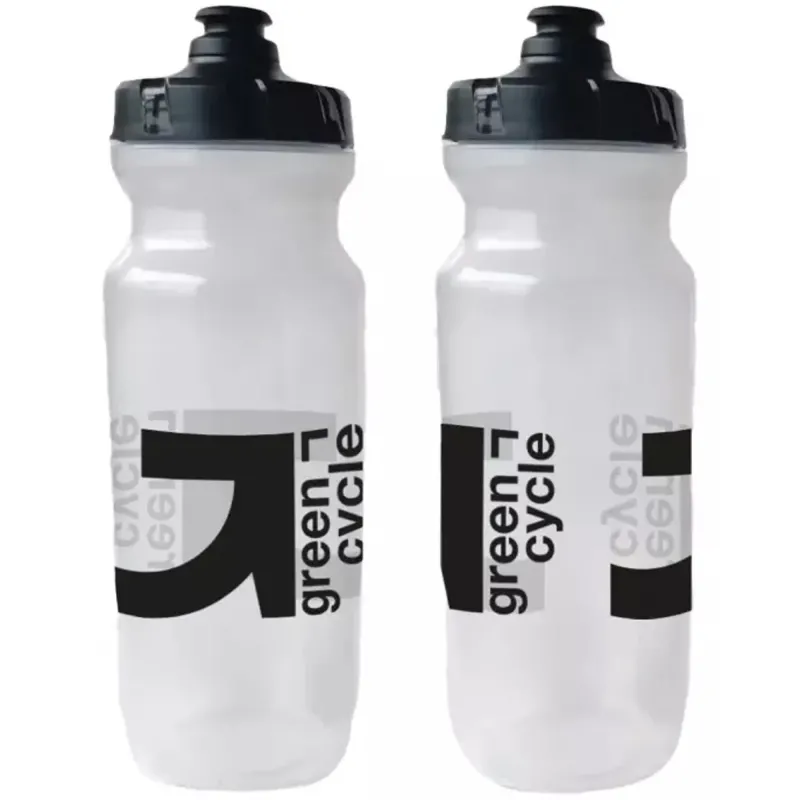 Фляга 0,75 Green Cycle GBT-517 зі збільшеним клапаном, прозора з чорним