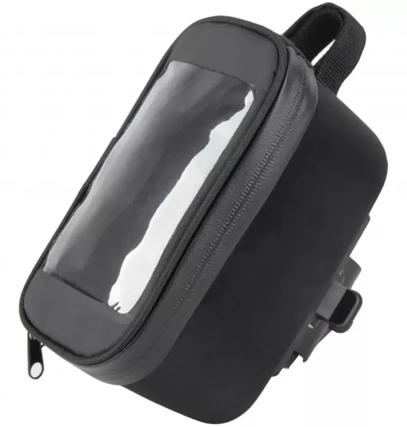 Сумка на верхню трубу рами Green Cycle Phone hard bag, із відділенням для телефону, 19x10,5x10, чорний