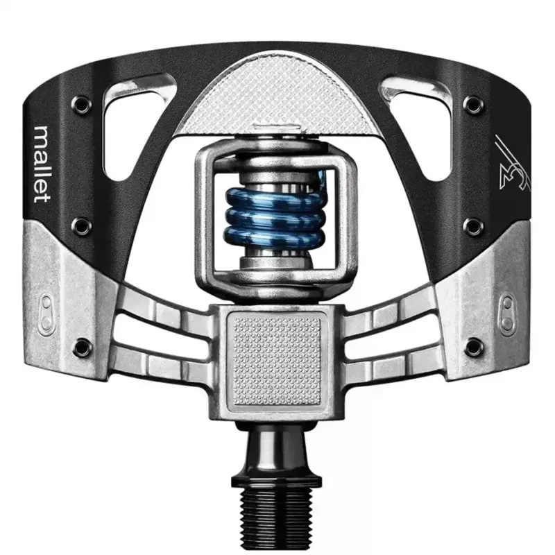 Педали Crankbrothers MALLET 3, серо-черная/синяя пружина