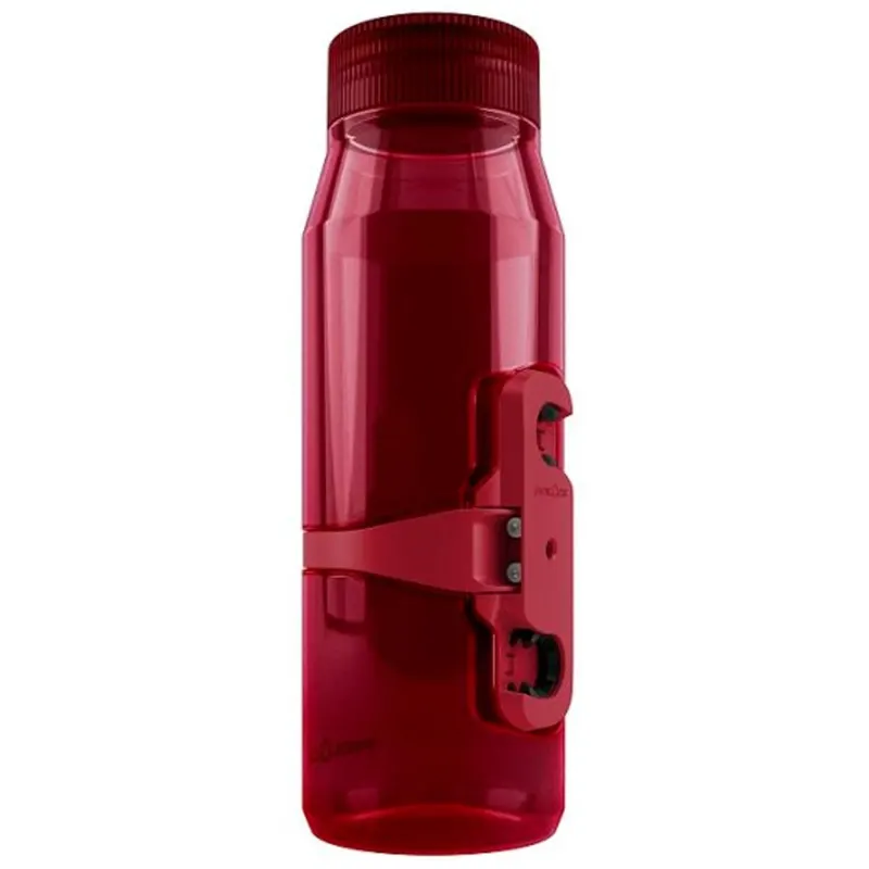 Фляга с коннектором FIDLOCK TWIST single bottle 700мл., прозрачный/красный