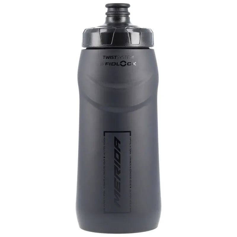Фляга MERIDA/FIDLOCK Matt Black, Glossy Black 620 ccm Bottle with connector (Без бази)