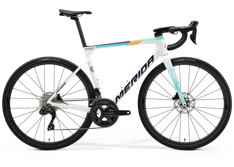Велосипед 28" Merida SCULTURA 6000 (2025) pearl/blue-team - L