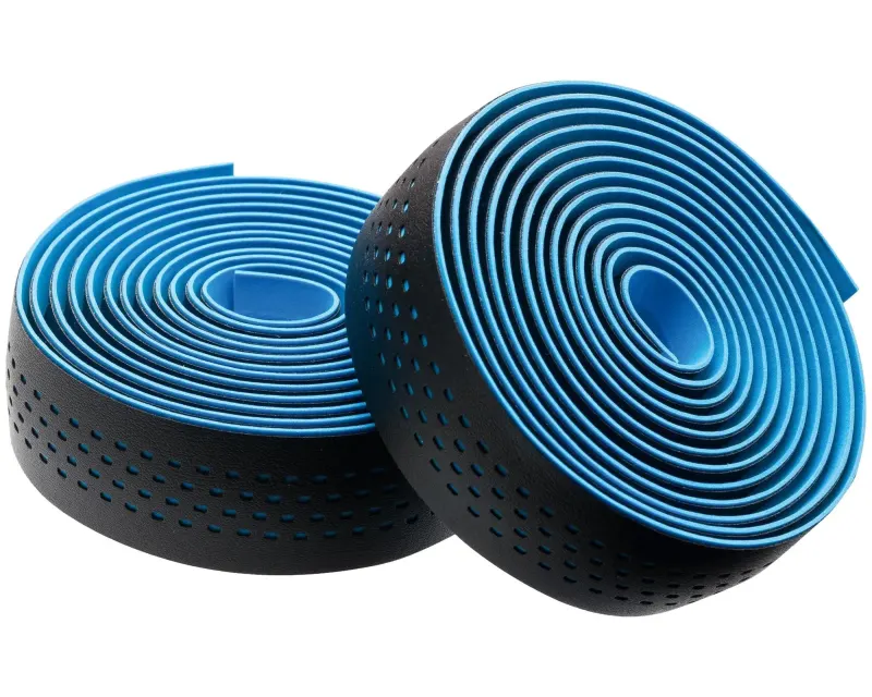 Обмотка руля MERIDA BLACK W/BLUE DOTS L:2100MM*W:30MM, W/END PLUGS