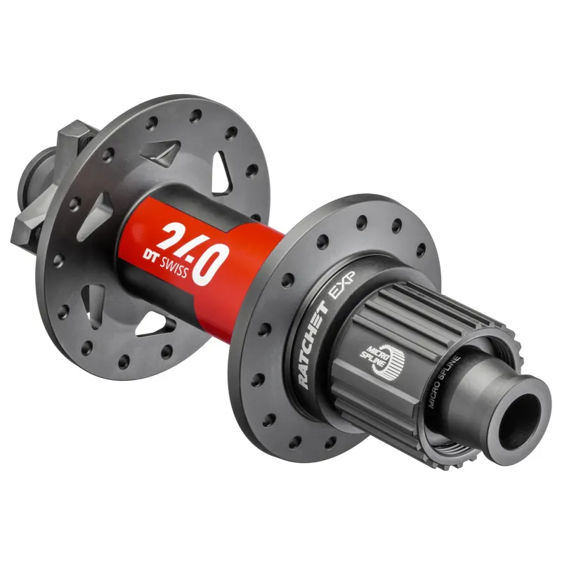 Втулка задня DT Swiss, 240 148/12 IS-6 bolt SL12 EXP, micro Spline, 12x148, промисловий, 148 мм, 6 болтів, 28H
