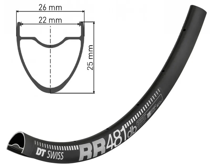 обод DT SWISS RR 481 29X22 DISK BRAKE 24отв.