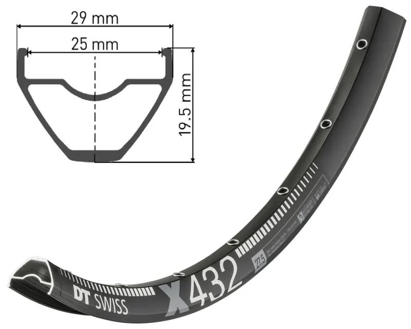 обод DT SWISS X 432 27x25 DISK BRAKE 28отв.