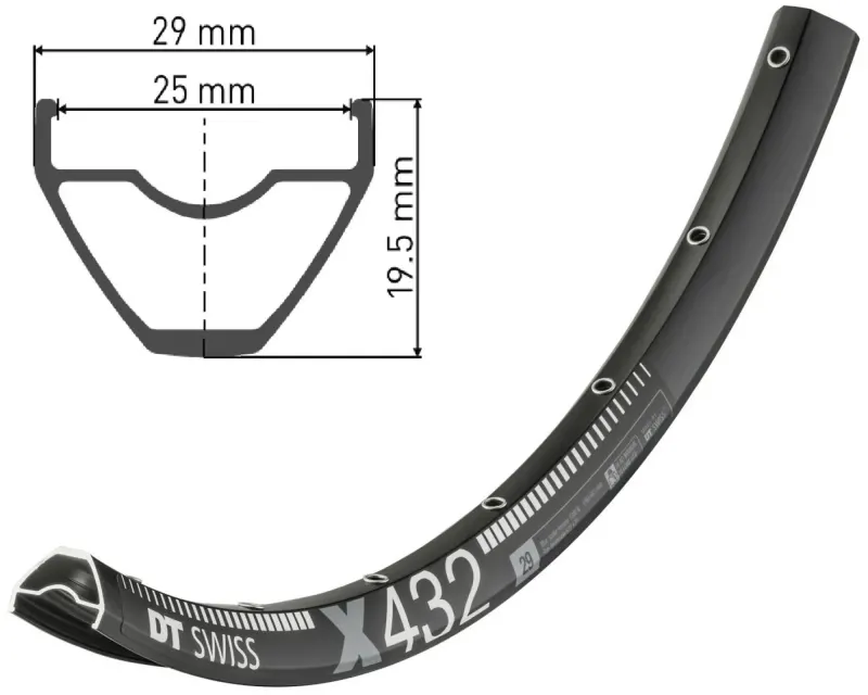 Обід DT SWISS X 432 29x25 DISK BRAKE 32отв.