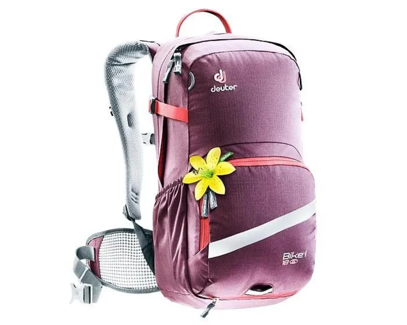 Рюкзак DEUTER Bike I 18 SL цвет 5554 aubergine-coral Велосипедный