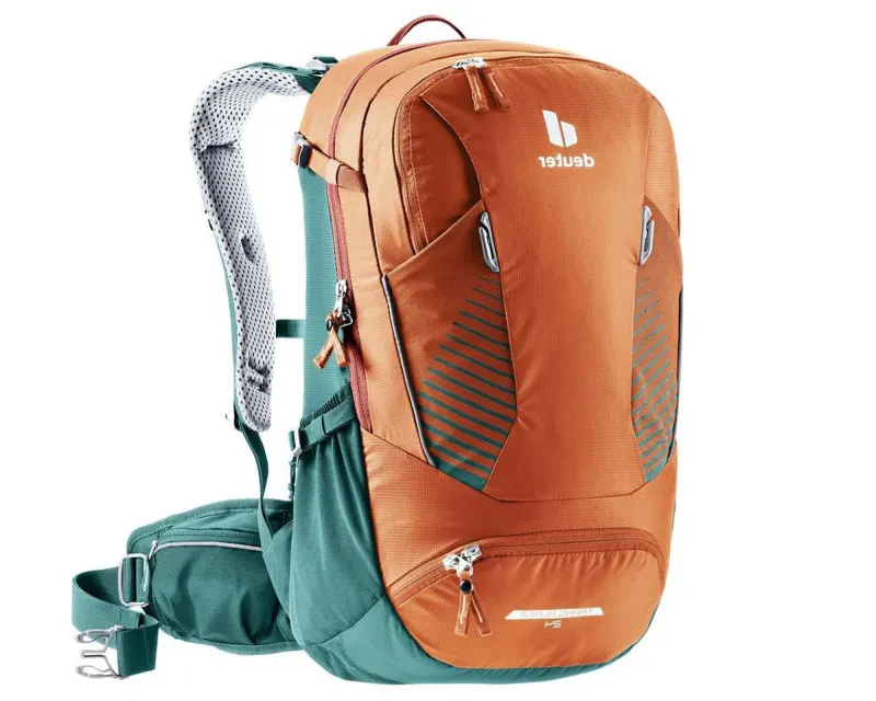 Рюкзак DEUTER Trans Alpine 24 цвет 9318 chestnut-deepsea Велосипедный