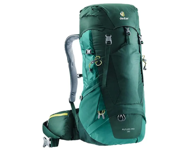 Рюкзак DEUTER Futura PRO 36 цвет 2235 forest-alpinegreen Для походов