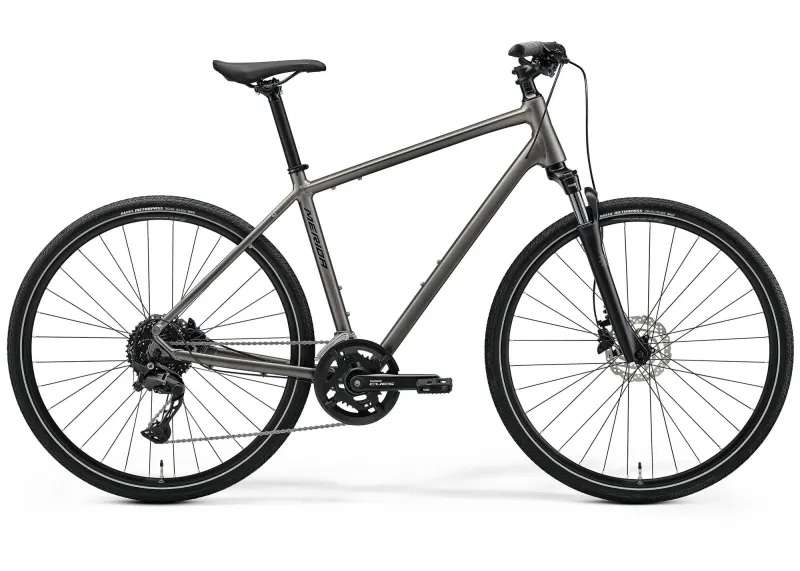 Велосипед 28" Merida Crossway 300 (2026) рама - L Silk Warm Slate Grey(Black)