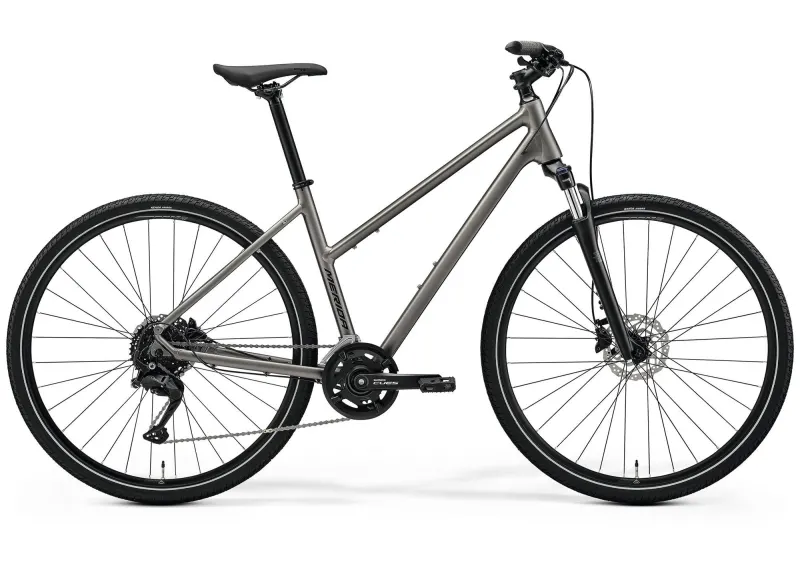 Велосипед 28" Merida Crossway 100 (2026) рама - W-XS Silk Warm Slate Grey(Black)