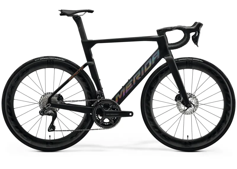 Велосипед 28" Merida Reacto 8000 (2026) рама - M Silk Black(Glossy Dark Silver)