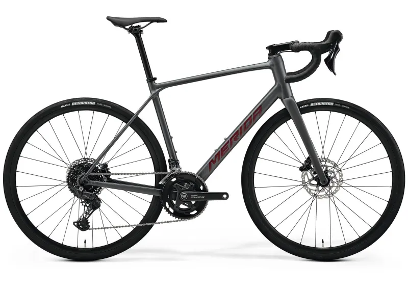 Велосипед 28" Merida Scultura Endurance 300 (2026) рама - XXS Silk Cool Grey(Red)