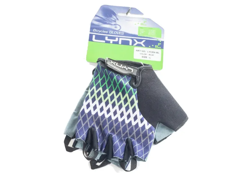 Велорукавички LYNX Lycra Blue M