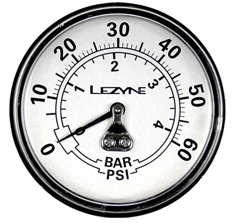 Манометр LEZYNE 60 PSI GAGUE 2.5" Сріблястий 60PSI Y13