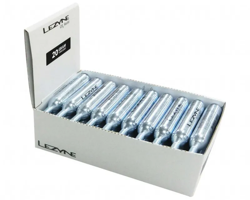 Балон LEZYNE CO2 20G BOX 30 штук Сріблястий Y13 (Професійний набір)