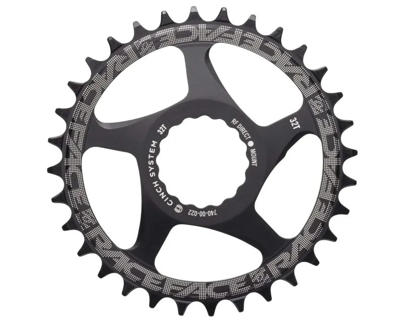 Звезда RACE FACE CINCH DM, 30T, 10-12 ск, Narrow Wide (MATTE BLK) Матовая Черная (Алюминиевая)
