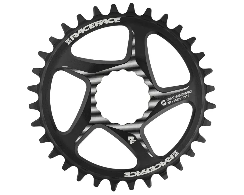 Зірка RACE FACE CINCH DM, 34T, Shimano 12-ск (BLK) Чорна (Алюмінієва)