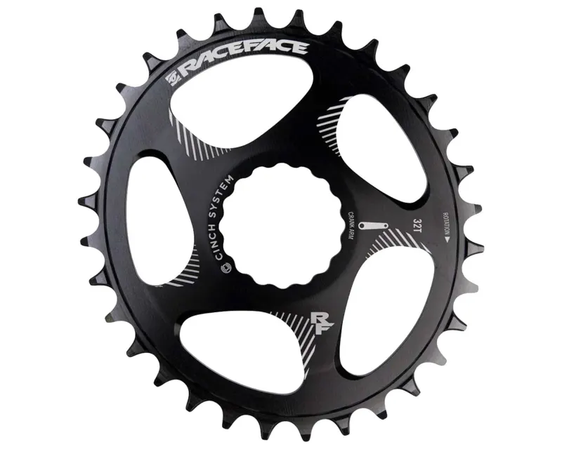 Звезда RACE FACE CINCH, Direct Mount, Овальная, 32T, 10-12 ск (BLK) Черная (Алюминиевая)