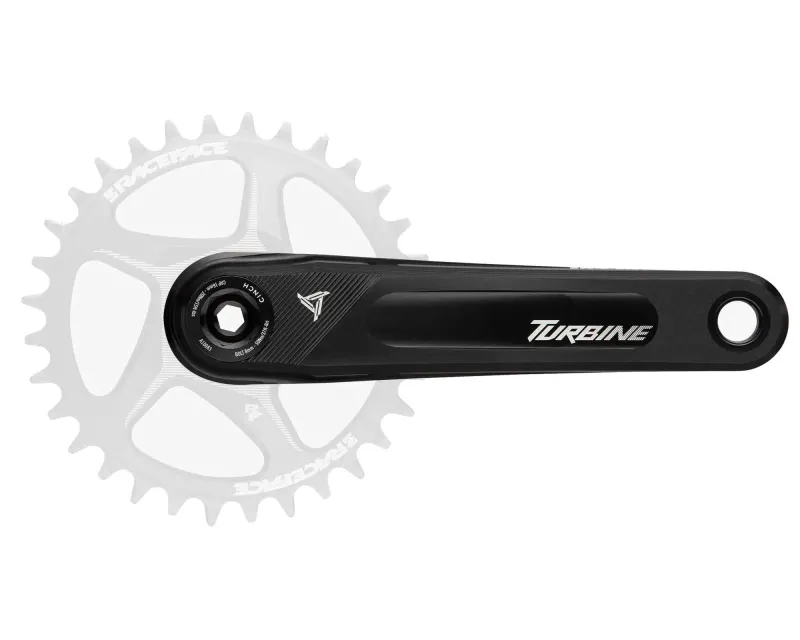 Шатуны RACE FACE TURBINE, 160 мм, 136 мм ось (BLACK) Черные (Алюминиевый)