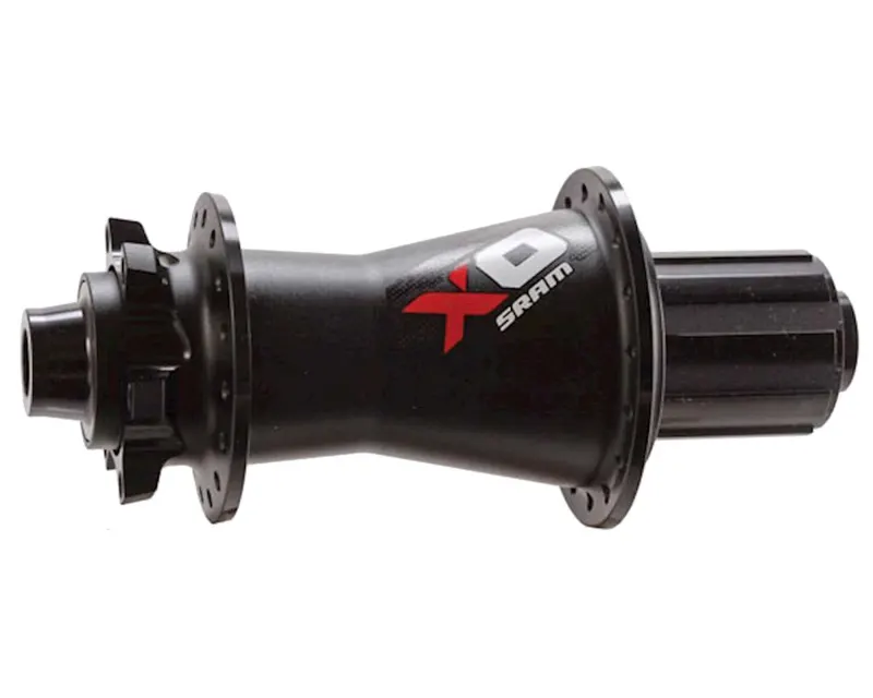 Втулка SRAM X0 DH Задня, 32 отв., 12x150/157 мм, Shimano (BLK/RD) Чорно-Червона Алюмінієва