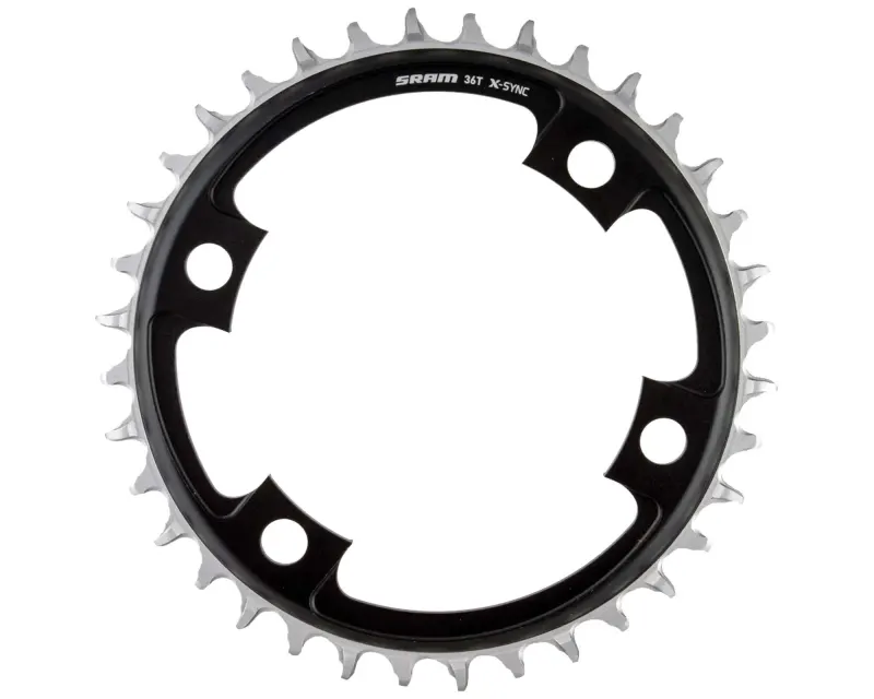 Звезда SRAM ROAD 36T 107 BCD X-SYNC (BLAST BLACK) Черный