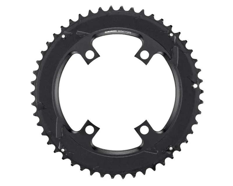 Зірка SRAM Road Asymmetrical 50T 110 BCD Алюмінієвий 3 мм (Black) Чорний (для 50-34)