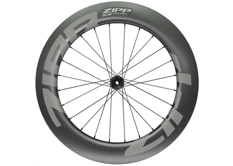 Колесо ZIPP 808 Firecrest карбонове Tubeless Disc 700c, переднє, 24 спиці, 12x100 мм