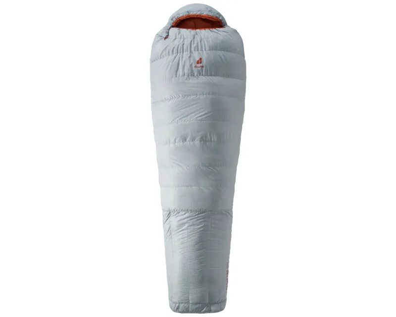 Спальник DEUTER Astro Pro 400 EL (колір Tin-Paprika) подовжений пуховий, лівий