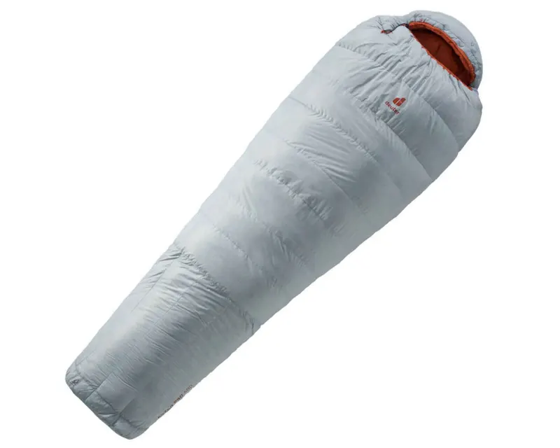 Спальник DEUTER Astro Pro 400 (цвет Tin-Paprika) пуховый, левый зиппер