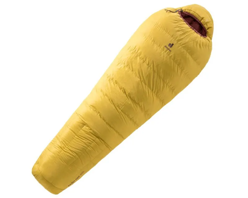 Спальник DEUTER Astro Pro 800 SL (цвет Turmeric-Redwood) женский пуховый, левый