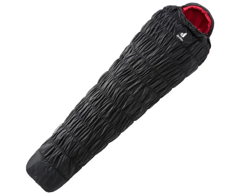 Спальник DEUTER Exosphere 0° L (цвет Black-Fire) синтетический, правый, удлиненный