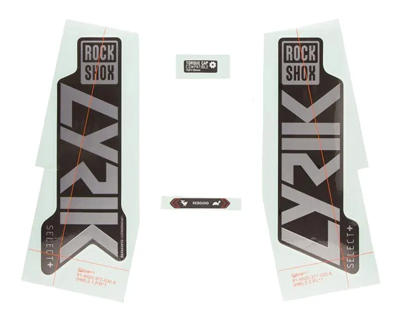 Набір наліпок RockShox LYRK SELECT+ 27/29" (Глянцевий, Темно-Синій) SRAM