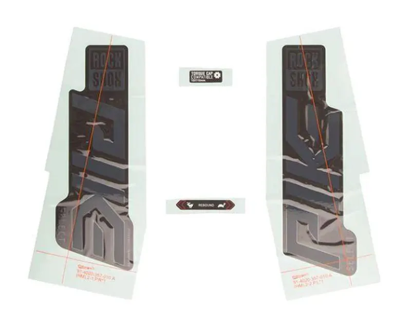 Набір наліпок RockShox PIKE SELECT 27/29" (Матовий Сірий/Чорний) SRAM