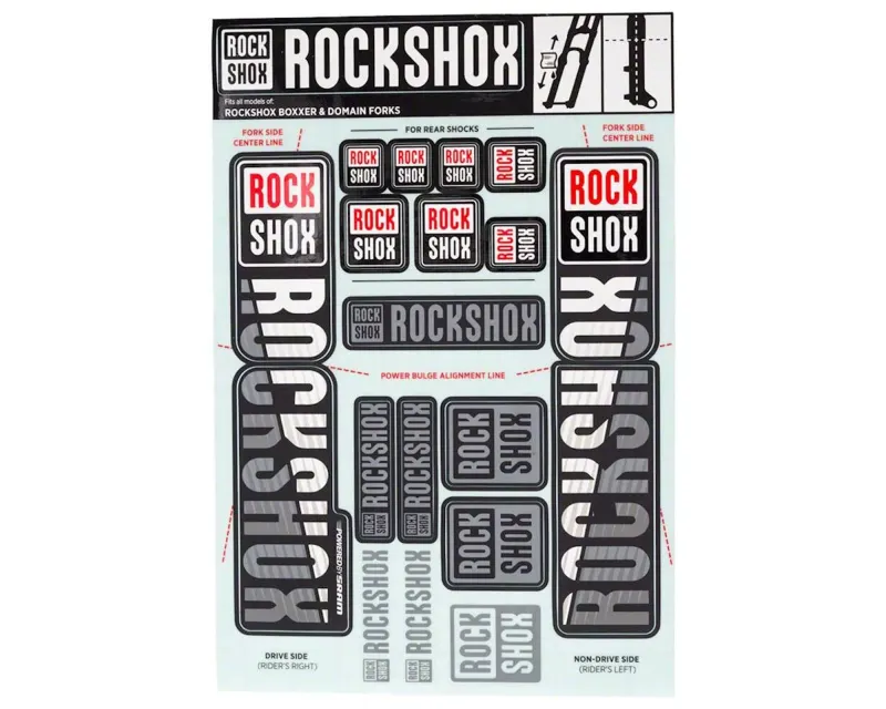 Набор наклеек RockShox KIT 35мм DC (WHITE)