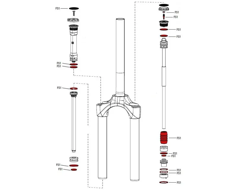 Сервисный набор Full Paragon Gold A1 RockShox SRAM
