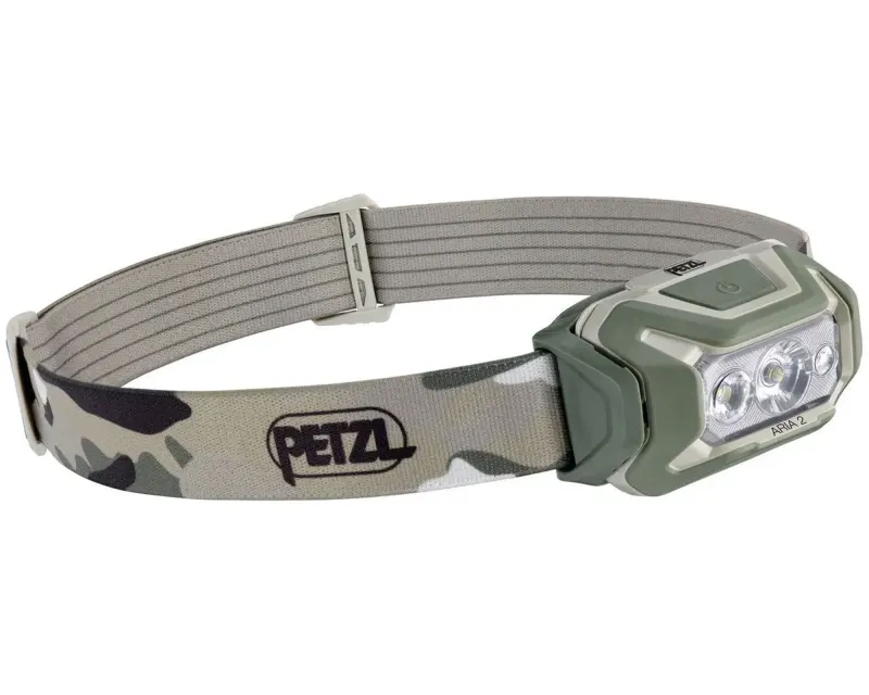 Налобный фонарь Aria 2 RGB PETZL, (Camo) камуфляж, 450 люмен