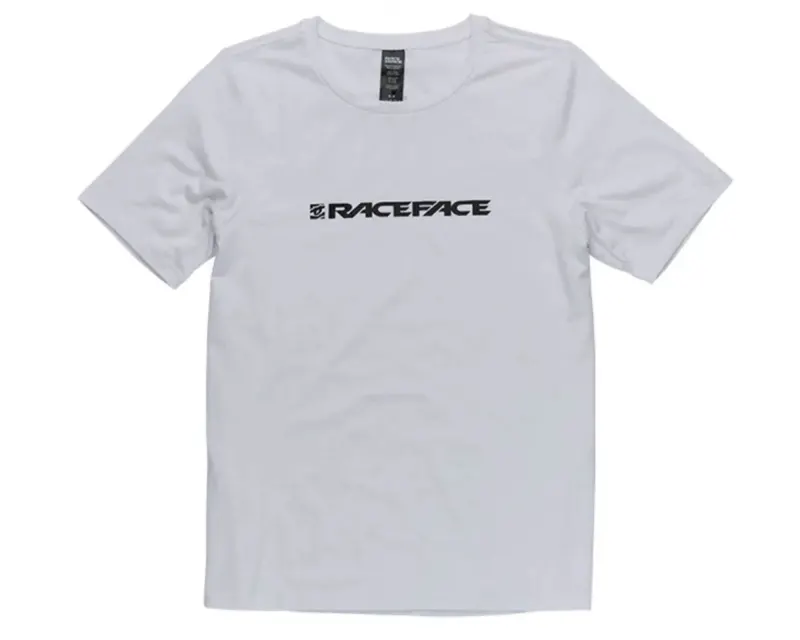 Велофутболка Race Face Classic Logo SS Tee (Білий) S