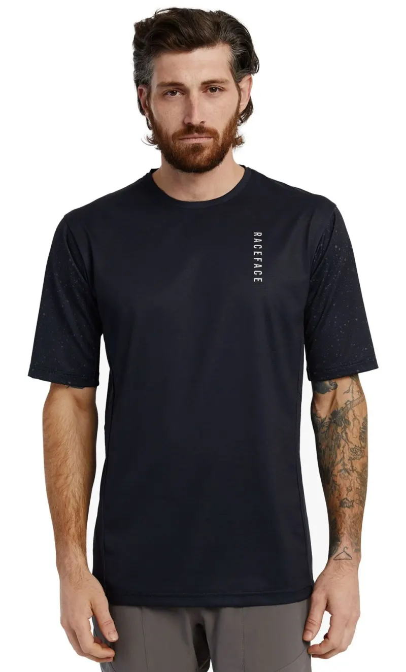 Велофутболка Indy SS Jersey RACE FACE, (Black) чорна, Large
