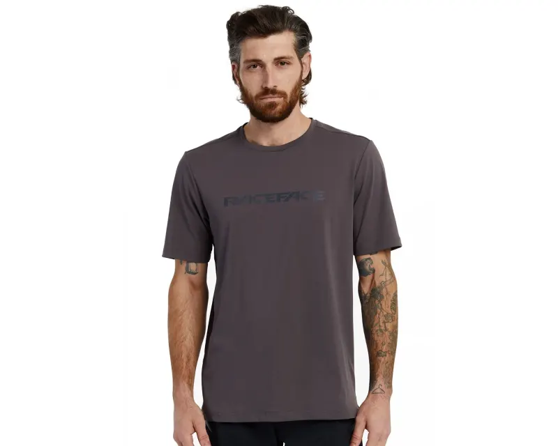 Велофутболка Commit SS Tech Top, Race Face (Charcoal/Угольный) - M