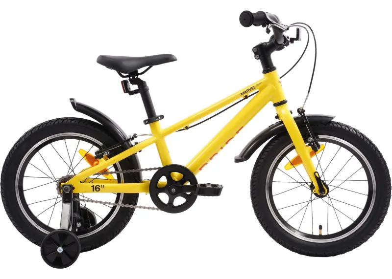 Велосипед 16" PRIDE MARVEL 16 (2026) Yellow-Orange