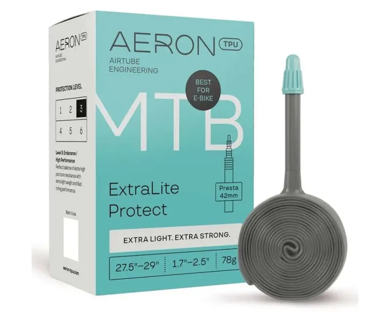 Камера Aeron TPU Road ExtraLite Protect Ergon 34г (23-28, Presta 42, 700C)