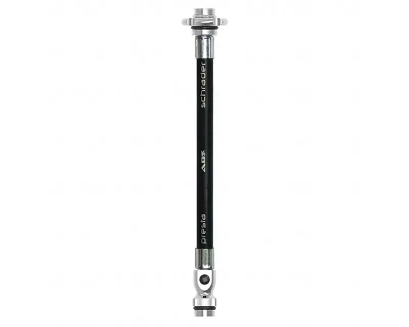 Шланг Lezyne ABS Flex Hose, з інструментом для ніпеля (Valve Core Tool), (Black) чорний
