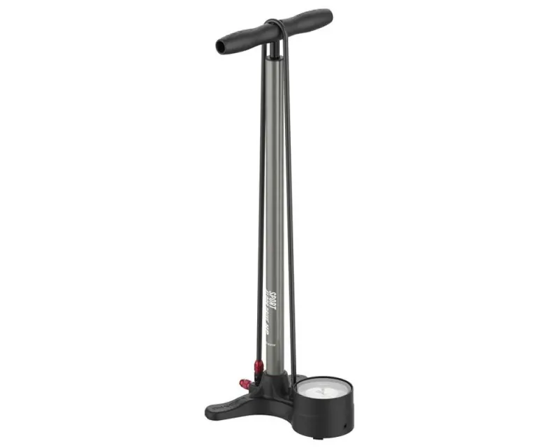 Напольный насос Lezyne Sport Floor Drive, манометр 3,5", (Silver) серебристый, 220 psi