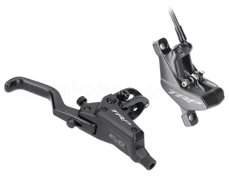 Дисковые задние гидравлические тормоза TRP DHR EVO PRO M9040, 4 поршня, 1900 мм, (Black) чёрный