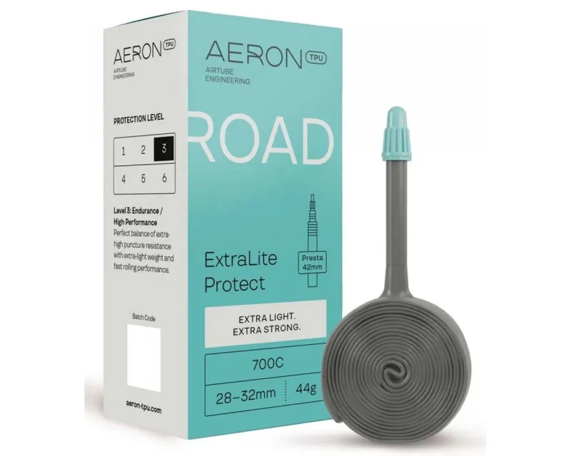 Камера AERON TPU Road ExtraLite Protect 44г 28-32 Presta 42 700C