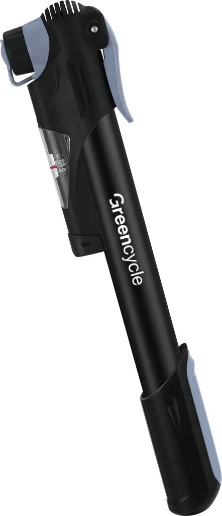 Мінінасос Green Cycle GPM-065 телескопічний алюмінієвий, Presta + Schrader, 80 psi