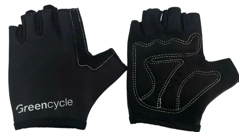 Рукавички Green Cycle Grid без пальців XS-S чорні